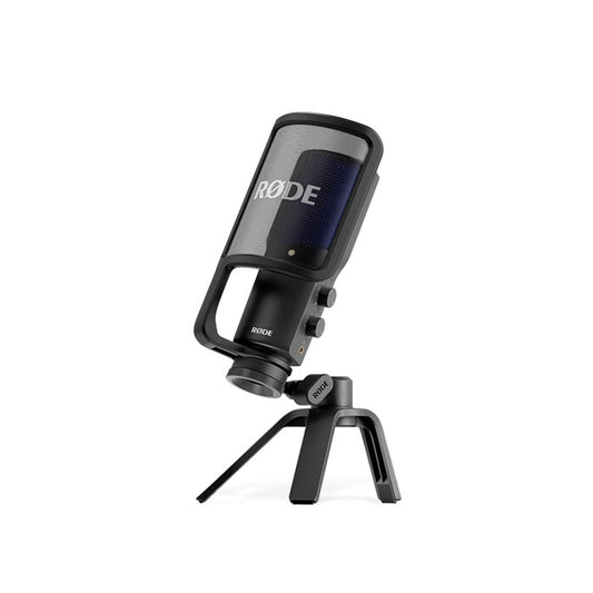 RODE NTUSB+ Cardioid Condenser USB Type-C Microphone with On-Board Controls, Internal DSP by APHEX and Revolution Preamp for Podcasting, Live Streaming, Voice Over and Audio Recording