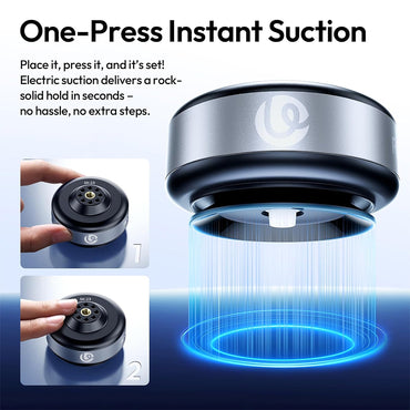 Ulanzi SK-23 One-Press Electric Suction Base Mount with 1/4" Screw + ARRI Locating Hole, 1kg Max Load Capacity Force, Auto-Adjusting Hold & Shake-Free Stability for Action Cameras, Smartphones, Photography, Vlogging & Travel | M085