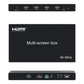 ArgoX 4-Out HDMI Splitter Multi-Screen Control Box with DisplayPort DP Input, Optical Fiber & 3.5mm Stereo Audio Ports for Televisions, Screen Displays, Monitors, Computers & Laptops