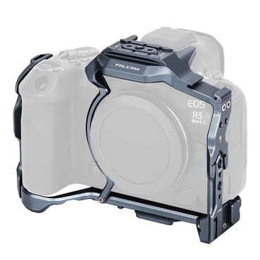 Falcam Quick Release Full Camera Cage for Canon ESOS R5 Mark II | R5C | R6 | R6 Mark II Mirrorless Camera w/ 1/4"-20 & ARRI Threads, Detachable Side Plate, Cold Shoe Mount, Strap & Lanyard Slot, F22 F38 F50 QR Interface Mounts | C00B4802