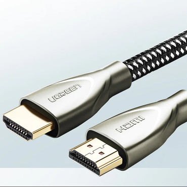 [CLEARANCE] UGREEN 2m 4K Ultra-HD HDMI 2.0 Male to Male Video Connector Cable with Carbon Fiber Cable Jacket for MacBook, PC, Desktop Computer, DVD Player, PS5/PS4/PS3, Xbox One/360, to TV, Monitor, Projector, etc.