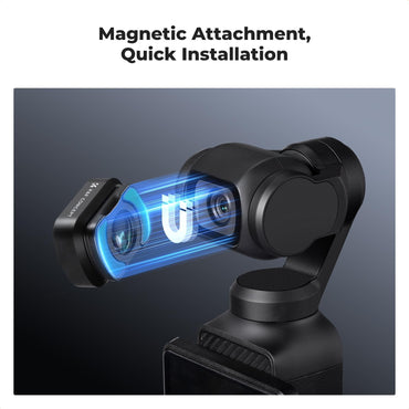 [CLEARANCE] K&F Concept no-X Series 1.2x Amorphic / Neutral Density ND8 32 128 / Wide Angle / 10x Close Up 20-40mm Macro Magnetic Lens Filter with 28 Multi-Layer Coated Imported AGC Optical Glass for DJI Osmo Pocket 3 Vlogging Action Camera