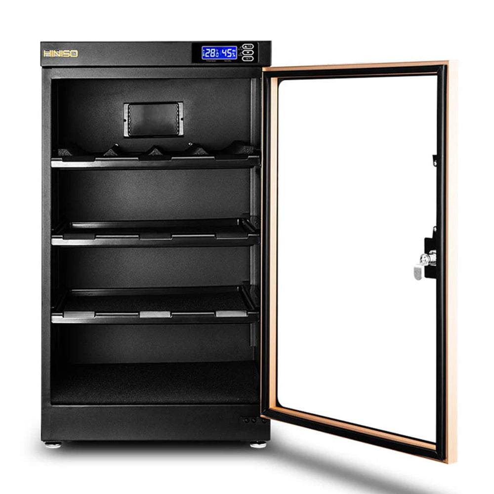 Hiniso DS-90S 90L LED Digital Dry Cabinet Camera Lens Auto Humidity Control Storage Box | Black
