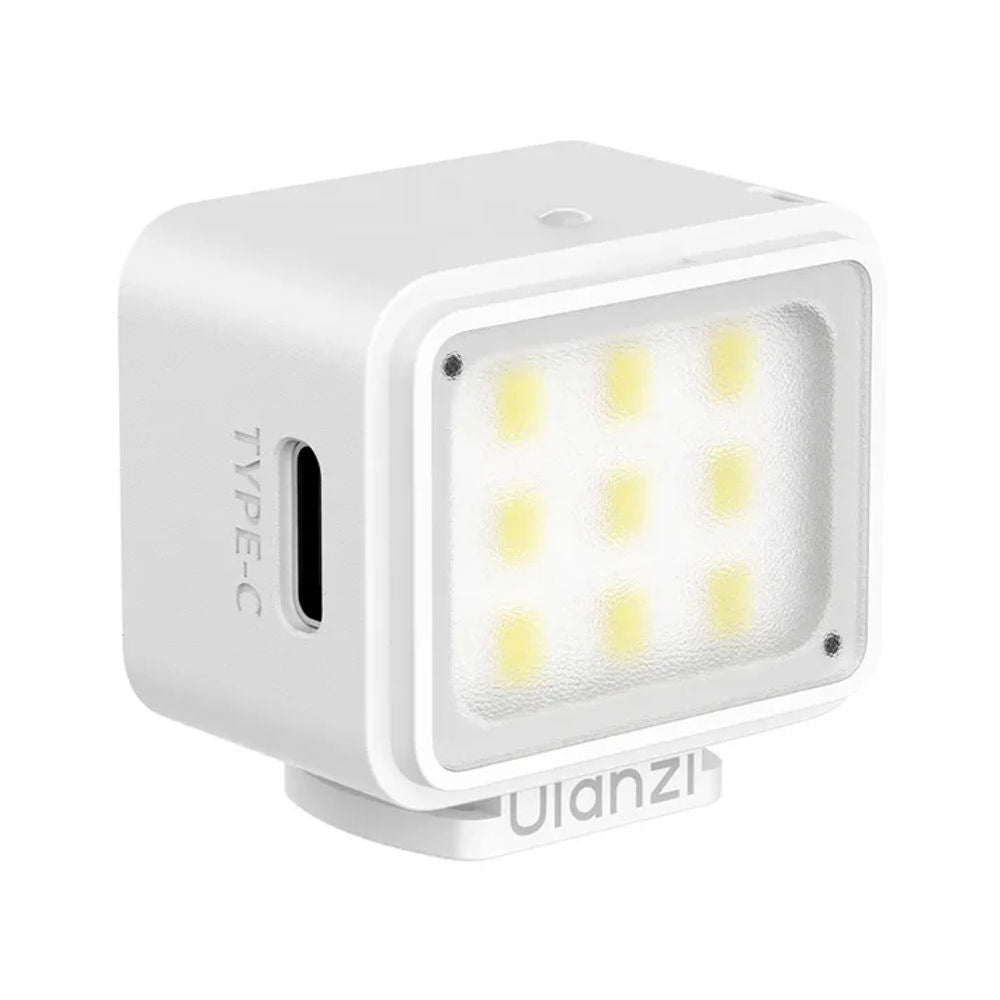 Ulanzi DG01 LED Mini Cube Light with Magnetic Cold Shoe Mount, 500mAh, Up to 4hrs Max Usage, 3-Level of Brightness & Mini Diffuser for Vlogging, Selfie and Portrait Photography | L204 | L196 | JG Superstore