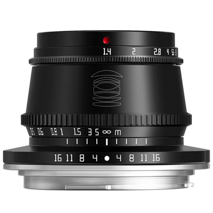 TTArtisan 35mm F/1.4 APS-C Format Canon RF Mount Prime Lens Large Aperture Sonr Optical Design Full Metal Body, MF Manual Focus, 11" Focus Distance, Clicked Aperture Ring for Smooth Bokeh & Low Light Photography | Black, Silver