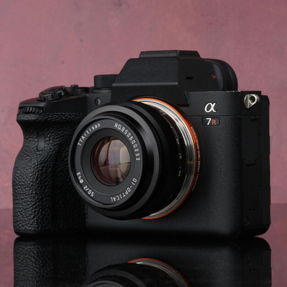 TTArtisan 50mm F/2.0 Full Frame Format Sony E | Nikon Z | Leica L | FUJIFILM X Mount Prime Lens Large Aperture Full Metal Body, MF Manual Focus, 19.2" Focusing Distance, Clicked Aperture Ring for Low Light Photography and Smooth Bokeh
