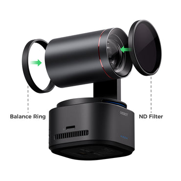 OBSBOT ND8 16 32 64 Neutral Density Lens Filter Set Kit for Tail 2 PTZR Streaming Web Camera, Anti-Glare, Scratch Resistant, High-Quality Optical Glass