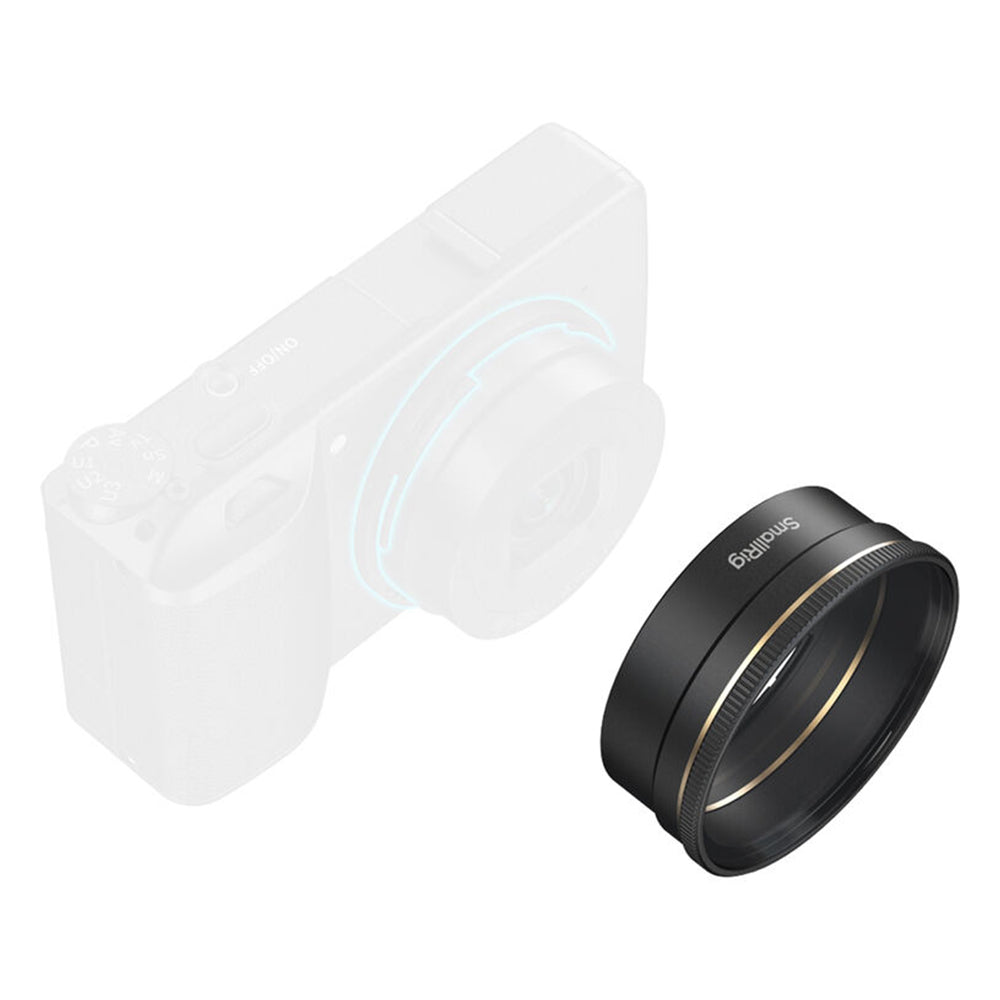 SmallRig Lens Hood w/ UV Filter & Protective Cap for Ricoh GR IV Digital Camera