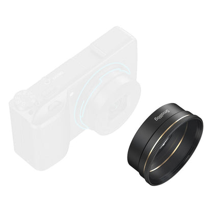 SmallRig Lens Hood w/ UV Filter & Protective Cap for Ricoh GR IV Digital Camera