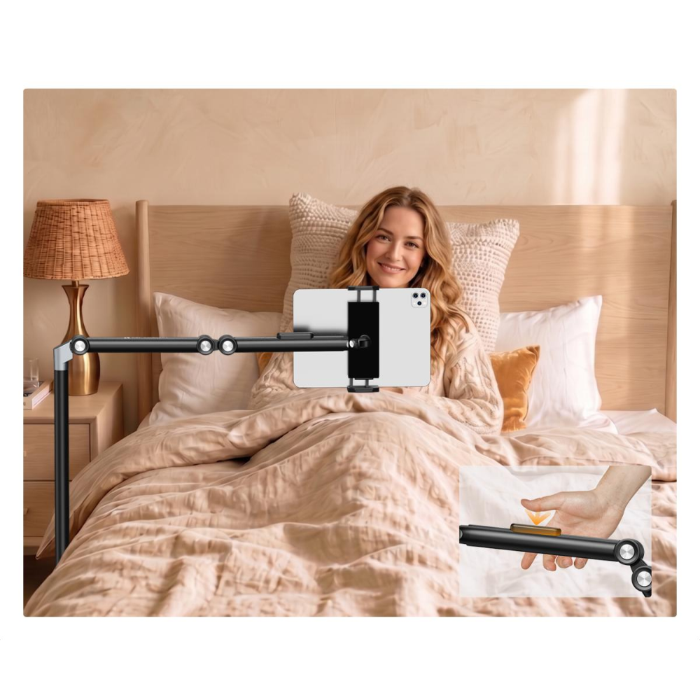 K&F Concept Universal Floor Tablet & Phone Stand with 25-160cm Adjustable Height 