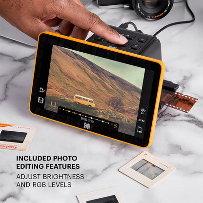 KODAK SLIDE N SCAN Digital Film Scanner for 50mm Slides, Color and B&W Negative Films 135 / 110 / 126