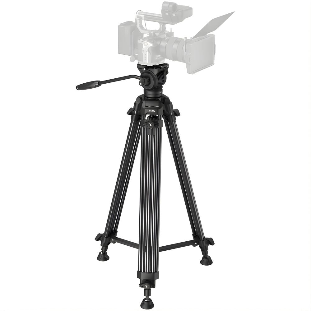 SmallRig AD14 Heavy Duty Carbon Fiber / Aluminum Tripod w/ Up to 10KG Max Payload & 186CM Max Height