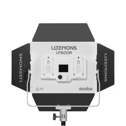 Godox LiteMons LP600 Series Bi-Color / RGB 10x8" LED Light Panel with 2800-6500K / 1800-10,000K CCT, Optiol NP-F Battery Power, Onboard & App Control for Live Streaming, Vlogging, Video Content Creation & Studio Lighting | LP600BI LP600R