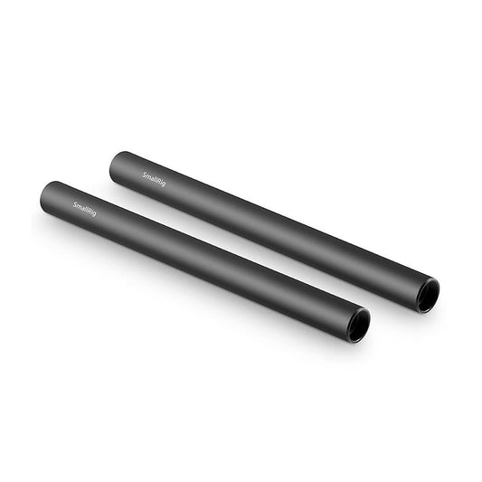 SmallRig 2pcs 8" Black Aluminum Alloy Rod (PAIR) with 1.5cm Diameter (M12-20cm) for Videography and Studio Equipment 1051