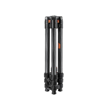 K&F Concept K254C2 K-Series 64" Carbon Fiber Lightweight Travel Tripod with 36mm Metal Ball Head, 8kg Load Capacity and QR Quick Release Plate for DSLR Cameras KF09-123