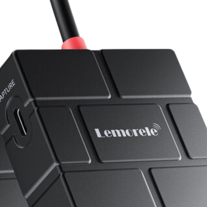 LEMORELE AC12 USB-C Video Capture Card with Hub 1080p 60fps Video with HDMI / DP Ports