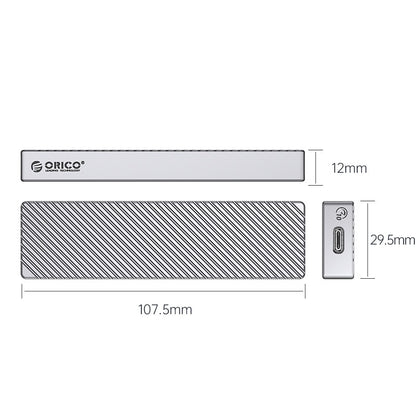 [CLEARANCE] ORICO M211C3 SATA to USB 3.2 Gen2 Dual Protocol M.2 SSD Enclosure with Built-in Aluminum Alloy Heatsink, 2-in-1 USB-C to C/A Data Cable, 6Gbps Fast Data Transmission Rate, 4TB Max. Supported Capacity for Windows, macOS, Linux, Android