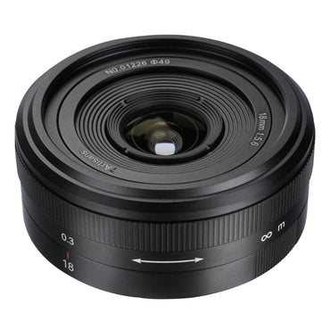 7Artisans 18mm F/5.6 Full Frame Format Nikon Z Mount Wide Angle Prime Pancake UFO Slim Lens MF Manual Focus for Mirrorless Cameras