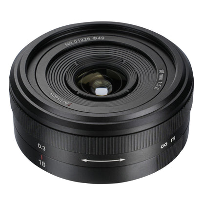 7Artisans 18mm F/5.6 Full Frame Format Nikon Z Mount Wide Angle Prime Pancake UFO Slim Lens MF Manual Focus for Mirrorless Cameras