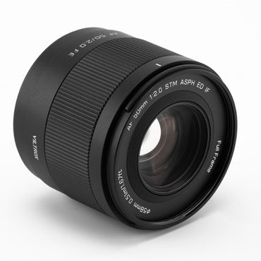 Viltrox Air Series 50mm F/2.0 FE Large Aperture Sony E Mount AF Autofocus STM Full Frame Format Standard Prime Lens with High Quality Optics, Smart Eye and Face Detection for Mirrorless Camera, Bokeh and Street Photography Videography