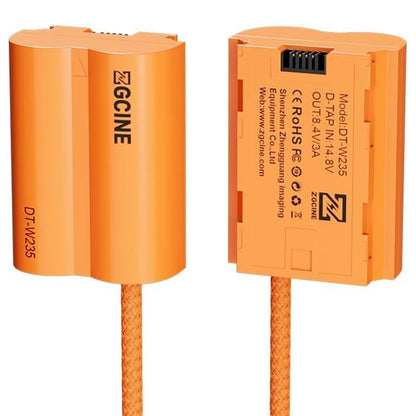 ZGCINE D-Tap W235 Dummy Battery Replacement for FUJIFILM GFX 50S II, X100S, X100 II, X-H2S, X-T5, X-S20 NP-W235 Camera Batteries | Continuous Power Supply for Video Recording, Live Streaming & Production | DT-W235