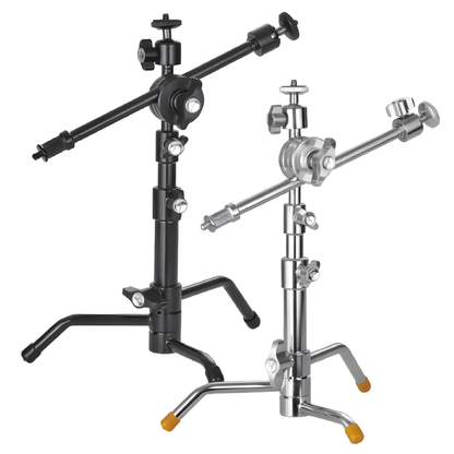 Meking DC-102 DC-102B Desktop Mini C-Stand 48cm Max Height, 3-Section 2Kg Max Load Capacity