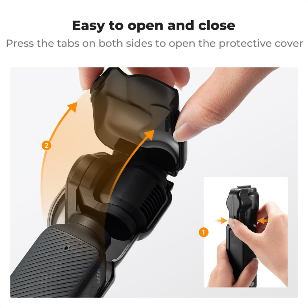 K&F Concept DJI Osmo Pocket 3 Camera Gimbal Cover and Lens Cap with Screen Protector, Lightweight, Compact Design, Dust-Proof and Scratch Resistant for Photography, Videography, Content Creation, Vlogging & Travel Accessory