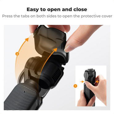 K&F Concept DJI Osmo Pocket 3 Camera Gimbal Cover and Lens Cap with Screen Protector, Lightweight, Compact Design, Dust-Proof and Scratch Resistant for Photography, Videography, Content Creation, Vlogging & Travel Accessory