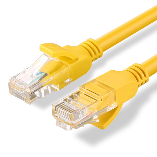 UGREEN 1m/ 2m/ 3m/ 5m CAT5e 350MHz U/UTP LAN Ethernet Gold Plated Pins Yellow Cable 100Mbps Gigabit RJ45 Patch Network PC Router Cord