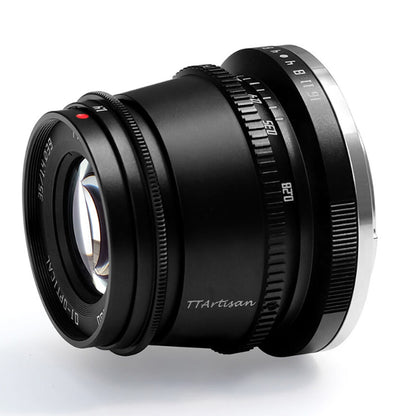 TTArtisan 35mm F/1.4 APS-C Format Canon EF-M Mount Prime Lens Large Aperture Sonnar Optical Design Full Metal Body, MF Manual Focus, 11" Focus Distance, Clicked Aperture Ring for Smooth Bokeh & Low Light Photography | Black