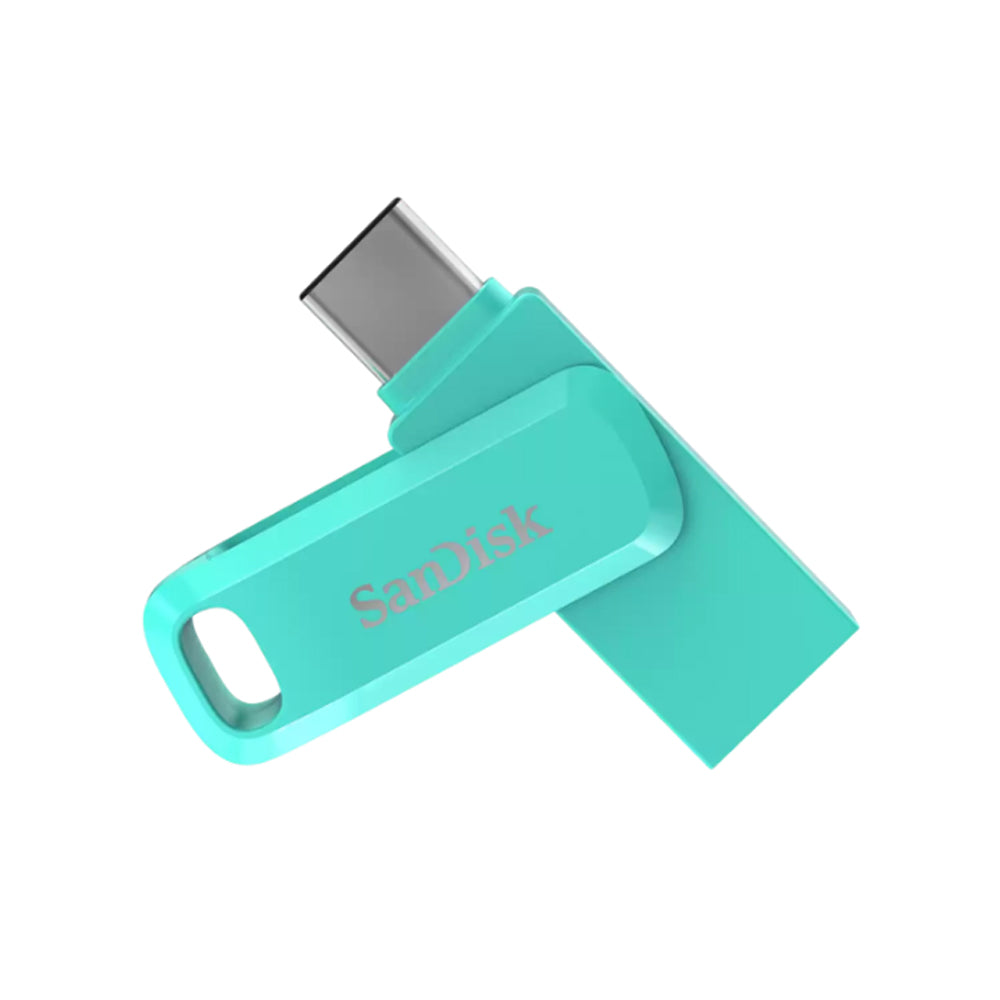 SanDisk Ultra Dual Drive 512GB USB A 3.1 Gen 1 to USB Type-C OTG Flash Drive with 400MB/s Read Speed | Black, Navy Blue, Absinthe Green, Navagio Bay, Mint Green, Peach