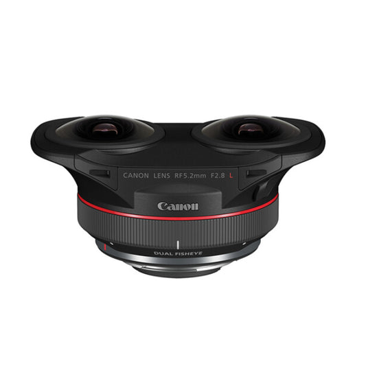 Canon RF 5.2mm f/2.8 L Dual Fisheye 3D VR Lens for RF-Mount Full-frame Mirrorless Digital Cameras
