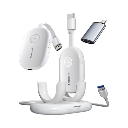 LEMORELE G500 Wireless 1080P 60Hz Video Transmission TX + RX Kit System with Charging Dock