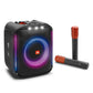 JBL PartyBox Encore Bluetooth Speaker with 2-Person Wireless Microphones - 100W RMS Portable Party Speaker with Dynamic Light Show, Splashproof Design & Speaker Pairing for Karaoke & Music Playing