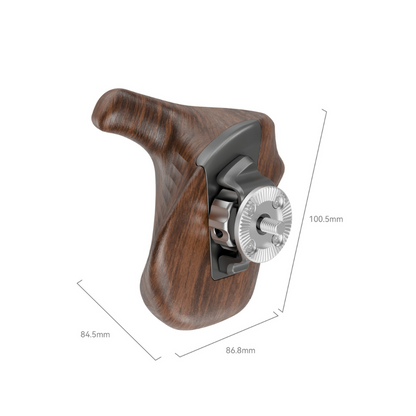 SmallRig ImageGrip Rotating Wooden Handle Grip with ARRI Style Rosette & HawkLock H22 NATO Rail / Clamp, Up to 15KG Max Payload for DSL Mirrorless Camera Shoulder Rigs | 5161 | 5162