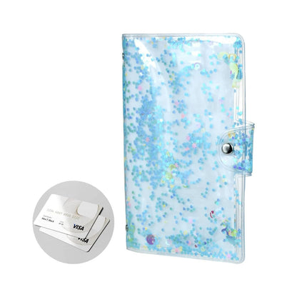 [CLEARANCE] Pikxi 96 Pockets Quicksand Clear Photo Album for Fujifilm Instax Mini Film Camera - Blue
