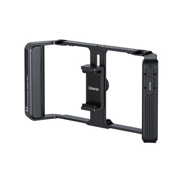 Ulanzi MA05 Universal Smartphone Cage and Bluetooth Remote w/ 5.8cm - 8.9cm Adjustable Phone Holder, Cold Shoe Mounts, ARRI Mounting Holes & Tripod Connectors, 10m Wireless Control Range for Vlog Video Mobile Livestreaming | M007GBB1