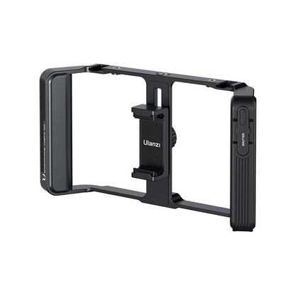 Ulanzi MA05 Universal Smartphone Cage and Bluetooth Remote w/ 5.8cm - 8.9cm Adjustable Phone Holder, Cold Shoe Mounts, ARRI Mounting Holes & Tripod Connectors, 10m Wireless Control Range for Vlog Video Mobile Livestreaming | M007GBB1