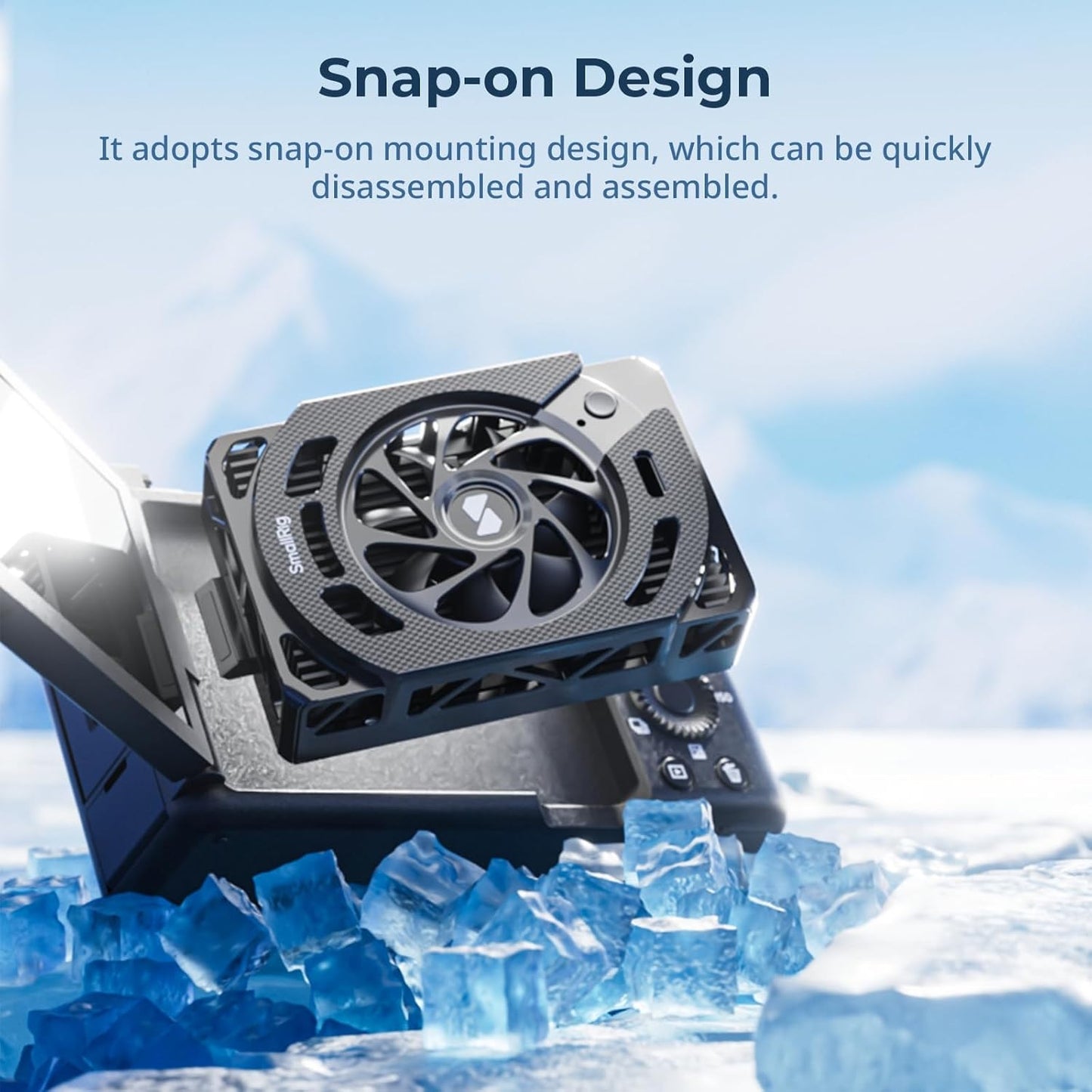 SmallRig Snap-on Cooling System for Select Sony / Canon / FUJIFILM Cameras with 0°C to 45°C Temperature Range, Thermoelectric Cooler, and Built-in Overheating, Short Circuits & Overvoltage Protection Systems | 4348 | 4815