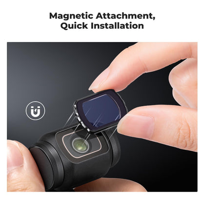 K&F Concept DJI OSMO POCKET 3 NO-X Light Pollution Reduction Lens Filter for Night Scenes & City Lights - Multi-Coated Optical Glass, Ultra-Slim Magnetic Frame, High-Definition, Waterproof & Scratch-Resistant | Camera Accessories