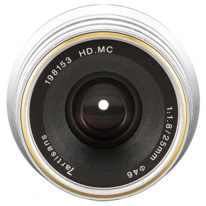 7Artisans 25mm F/1.8 APS-C Format Fujifilm X Mount Compact Portrait Prime Lens MF Manual Focus for Mirrorless Cameras | Black Silver