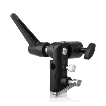 Pxel H-Type Light Stand Mount Bracket with 180° Rotation, Umbrella Reflector Holder, 1/4" & 3/8" Cold Shoe Mount for Camera Flash Speedlite, Studio Lights & Studio Photography Accessories | AA-LS10
