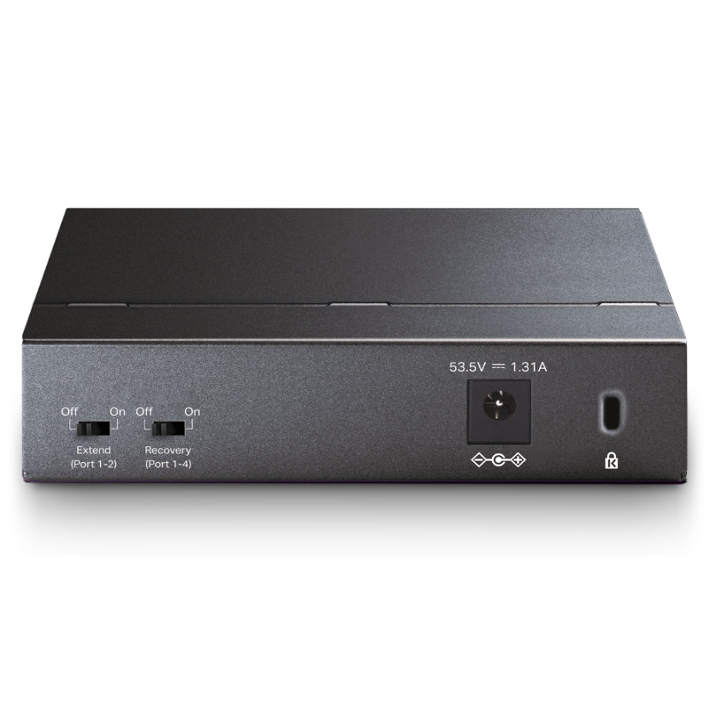 TP-Link 5 Port Gigabit Desktop PoE+ RJ45 High-Power Network Switch Hub Plug and Play with up to 250m Data and Power Transmissian via Extend Mode | TL-SG1005P