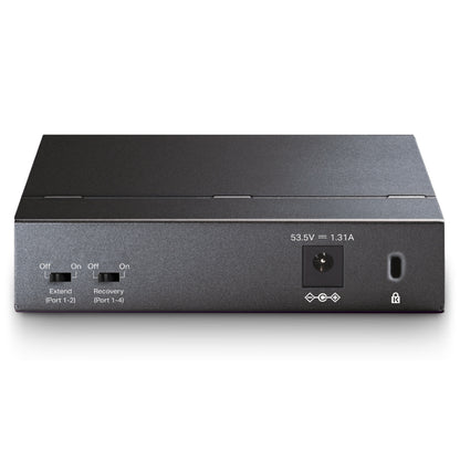 TP-Link 5 Port Gigabit Desktop PoE+ RJ45 High-Power Network Switch Hub Plug and Play with up to 250m Data and Power Transmissian via Extend Mode | TL-SG1005P