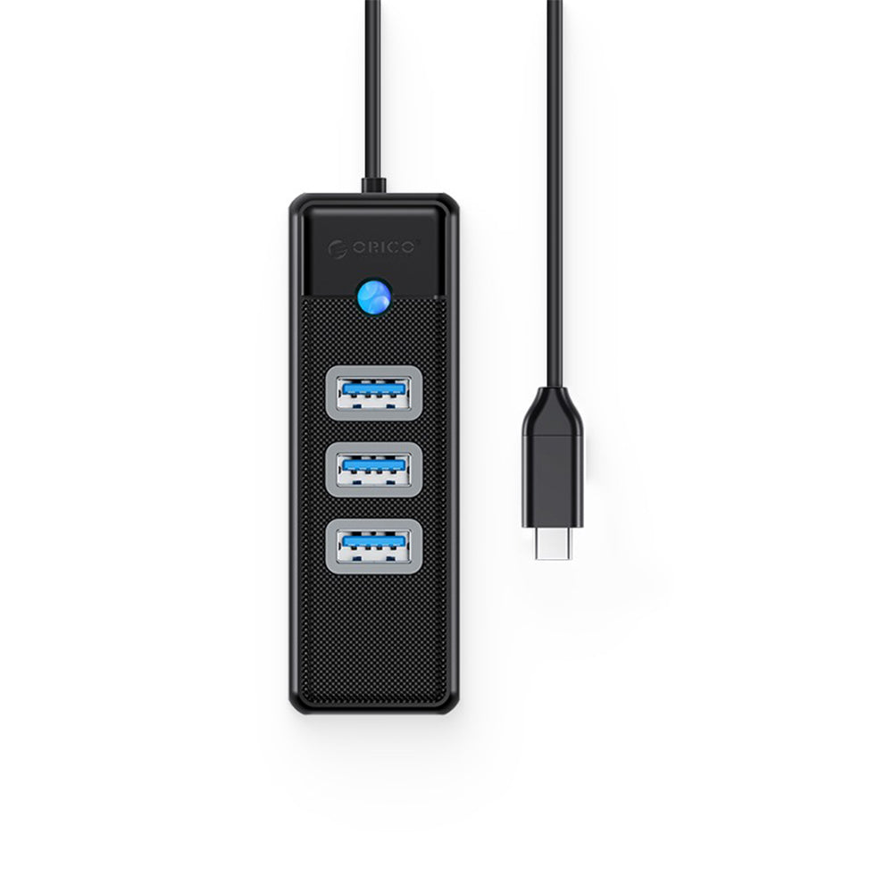 [CLEARANCE] ORICO 4 Port 0.5M USB Type-C Data Hub with 5Gbps Transfer Rate, USB-A 3.0 Inputs, 2.5G / 1000Mbps Internet Speed for Windows 8/10, macOS, Linux | PW3UR-C3