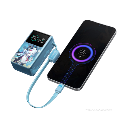 UGREEN x Honkai: Star Rail Nexode Pro 10000mAh 55W Fast Charging Power Bank w/ Built-in USB-C Cable, Smart Display, CCC Certified | PB727