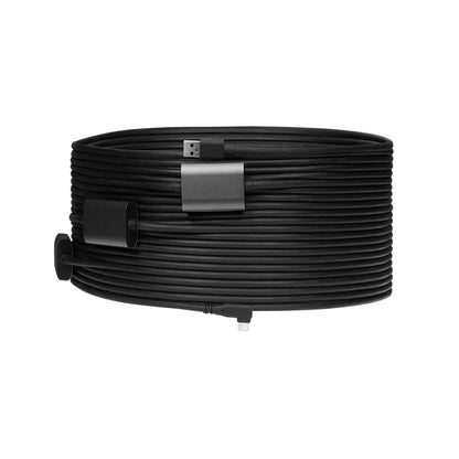 OBSBOT 5 / 20-Meters USB Type-A to Type-C Male Right Angled Data & Power Cable with Ultra HD 4K High Transmission Speed for Tiny, Meet, Tail PTZ Streaming Cameras and Webcams