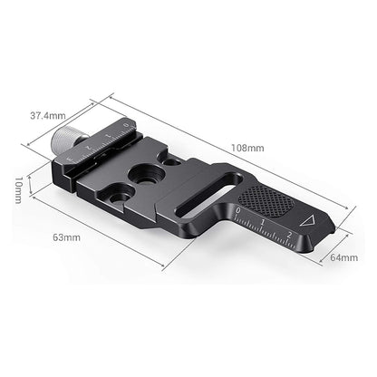 [CLEARANCE] SmallRig Arca-Type Quick Release Clamp Baseplate with Hex Spanner, Thumb Screw, Rubber Padding and Scale Marking for Zhiyun Crane M2 Gimbal Stabilizer and other ARCA Tripods DPC2508