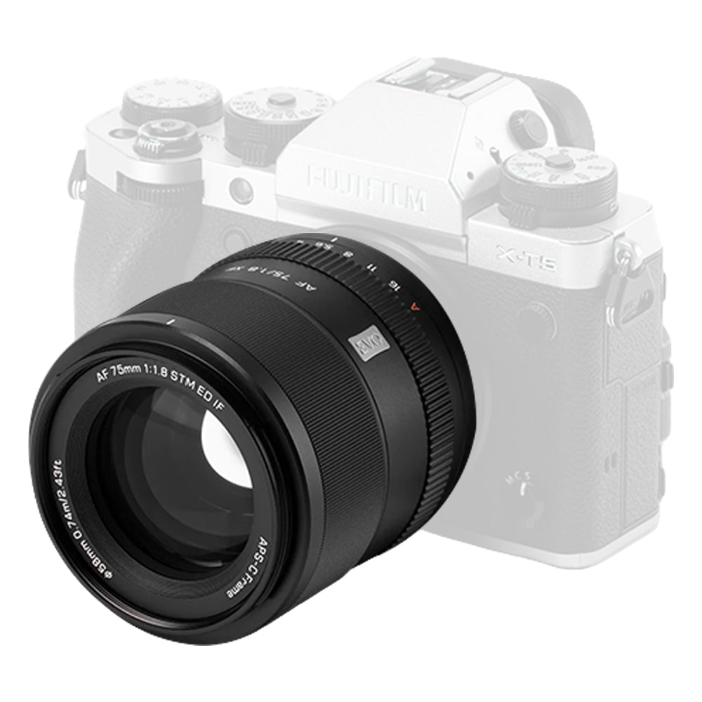Viltrox AF 75mm F1.8 EVO APS-C Portrait Prime Lens for Fujifilm X / Nikon Z Mount with STM AF
