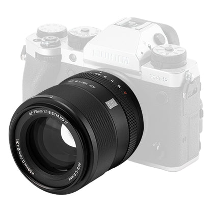 Viltrox AF 75mm F1.8 EVO APS-C Portrait Prime Lens for Fujifilm X / Nikon Z Mount with STM AF